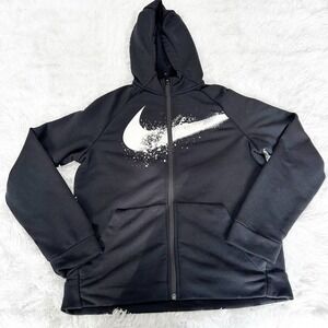 Youth Nike Black Hoodie Sweatshirt Size Large 14 - 16 Dri-Fit